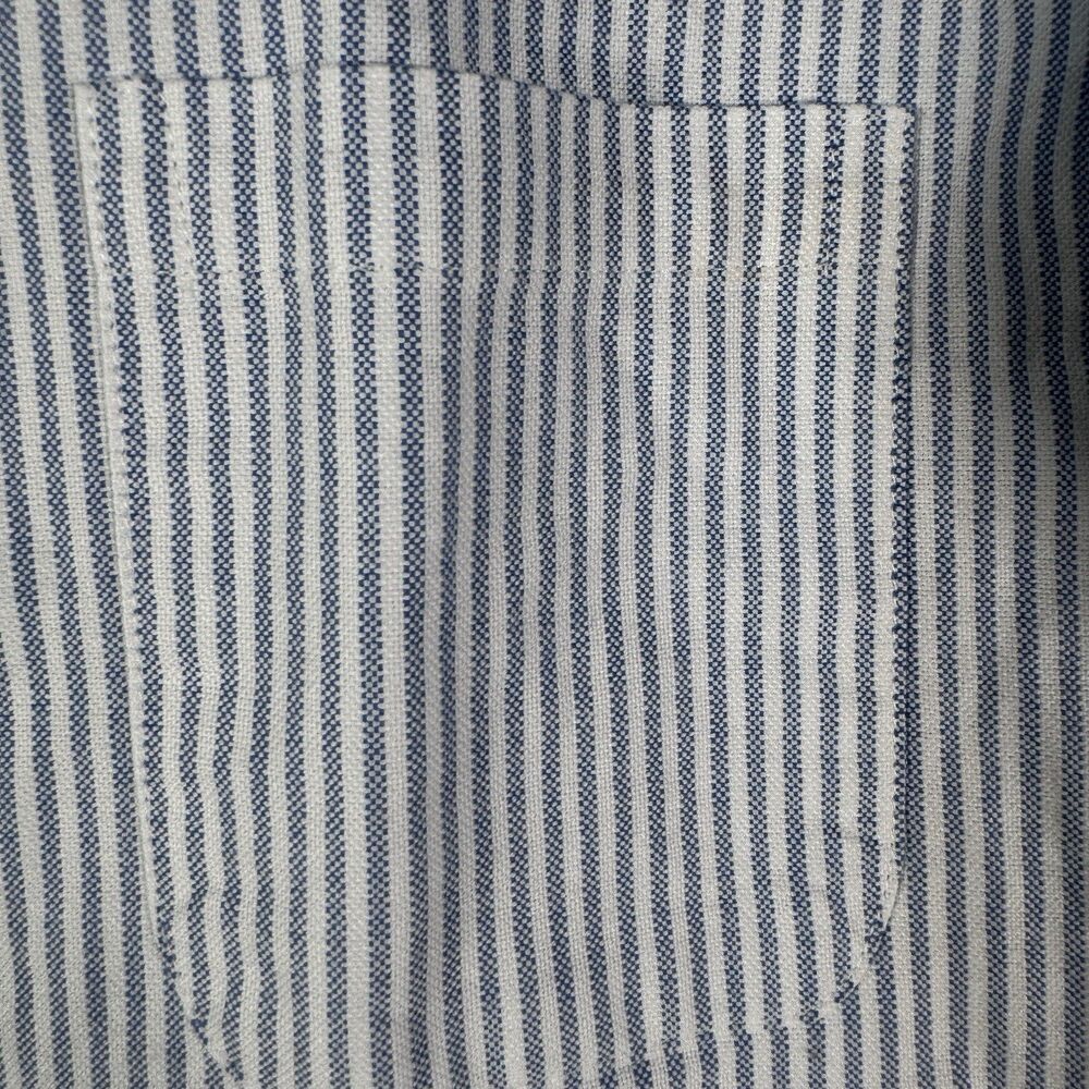 Gitman Bros Sisters Shirt Womens Medium Blue Striped Long Sleeve Made In USA - Picture 3 of 12